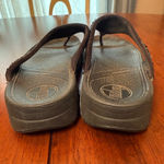 FitFlop  Women’s Electra Black Sequin Thong Flip Flops Sandals‎ Size 8 Photo 2