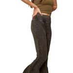 Earthbound Flower Child Black Flare Pants Size Small Photo 1