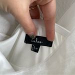 Lulus  Elegant Indication Ivory Mesh Pearl One-Shoulder Midi Dress Medium Photo 5