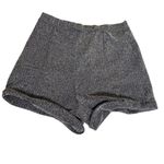 Hollister  Gray Herringbone Cuffed Workwear Shorts Size M Office Siren Photo 3