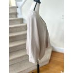 Free People  Beach Stone Beige Open Rib Knit Dolman Sleeve Oversize Cardigan Photo 3