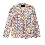 Lafayette 148  New York Women's Abstract Long Sleeve Blazer Multi-Color Size 4 Photo 0
