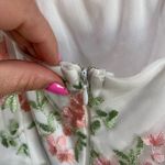 Lulus  Celebrating Sweetness White Floral Embroidered Tulle Midi Dress Size XS Photo 8