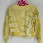 Anthropologie  Pilcro Cropped Tie Dye Yellow Crewneck Sweatshirt Photo 1