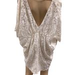 Victoria's Secret  Lace Double V Open Back Cream Swim Beach Coverup Beach Dress M Photo 4