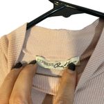 EXPRESS Light Pink Sleeveless High Mock Neck Bodysuit Ribbed Women Sz L Photo 3