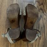 Madden Girl Braided Platform Cabby Sandal Wooden Wedge Faux Leather Size 8M Photo 2