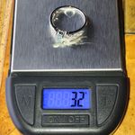 Natural Aquamarine Sterling Silver Ring Size 8 Photo 9