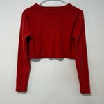 Forever 21 Red Cropped Button Cardigan | “New York City” Embroidery | Size S Photo 1