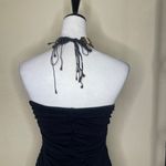 Grass Collection  Women's Black Halter Beaded Neck High Low Maxi Dress Boho Sz L Photo 3