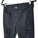 American Eagle  Hi Rise Jegging Crop Distressed Black 10 Photo 2