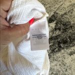 Lands' End  White V-Neck textured maxi dress or beach cover up with pockets size L Photo 4