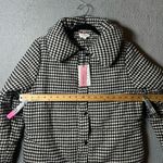 Andree by Unit  Jacket Womens M‎ Black White Houndstooth Puff Jacket NEW Photo 8