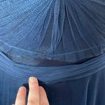 Allure Bridesmaid Style 1450 Navy Tulle Dress 10 Blue Photo 6