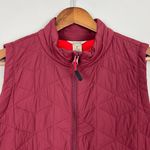 Duluth Trading Co Vest Womens Medium Maroon Agiloft Quilted Full Zip Pockets M Red Photo 2