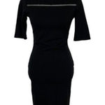 Lulus  Dress Medium Black Bodycon Party Elegant Cocktail Date Night Photo 0