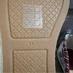 Tory Burch Grosgrain Whipstitch Floral Imperial Garnet Espadrilles Flat,Sz 7,NIB Photo 13