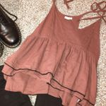 brown/maroon tank top Brown Size M Photo 0