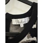 Parker Dress Womens Long Sleeve Hartley Knit Mesh Sheath Black Size XS Photo 4