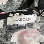 Lascana Black Floral Print Strappy Back Womens Tank Top 100% Viscose Size undefined Photo 2