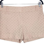  Blush Pink Eyelet Lace Shorts Size 4 LOFT Preppy Pink Lace Shorts Photo 0