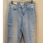 L'Agence  Sada Slim Leg Cropped Jean Raw Hem Light Wash High Rise Size 25 $348.00 Photo 4