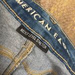 American Eagle  Stretch Dark Wash Distressed Jegging Skinny Jeans 6 Short Photo 3
