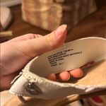 st. john's bay  White Sandals with Silver beachy charms Photo 5