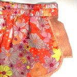 Victoria's Secret Pink and Neon Orange Floral Pijama Shorts Women's M Photo 2