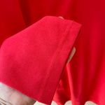 Chico's Sz XL Red Pullover Stretch Everyday Elbow Sleeve V Neck Blouse Shirt Top Photo 3