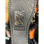 Gianni Bini black faux fur  slippers with a gold and black cheetah woman’s 7 Photo 2