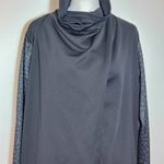 Pebble Beach Black Shoulder Snap Draped Jacket Size Large Golf Performance Jacke Photo 2