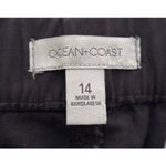 Ocean + Coast Black Casual Front Drawstring Pants Size 14 Photo 6
