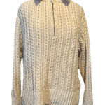 Aerie Cable Knit Quarter Zip Sweater XS Crochet Long Sleeve Oversized turtleneck Photo 0