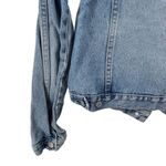 Unionbay Women Denim jean Jacket Long Sleeve Button Down Blue Wash Medium croppe Photo 5