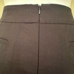 Dalia Collection Black Midi Skirt Zipper In Back 97% Cotton And 3% Spand… Photo 5