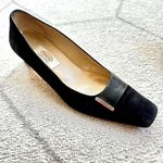 Talbots Suede Square Toe Kitten Heel Sz 7N Photo 2