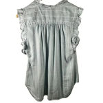 cupio  Ruffled Sleeveless Chambray Top XS‎ Photo 1