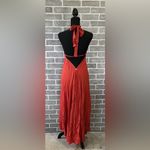 Amiana Halter Neck Beach Dress Terracotta Color Women’s Size Medium Red Photo 7