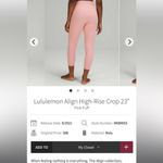 Lululemon NWOT  Women's‎ Align High-Rise Crop 23" - Size 2 Photo 2
