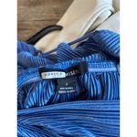 Sabina Musayev Alma Plisse Tiered Mini Dress Blue Womens Size Small Photo 9