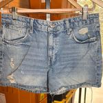 Free People  We the Free Denim Distressed Women's Shorts Size 28 Photo 0