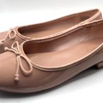Madden Girl Ballet flat size 8M beige Patent Leather women's Slip-On Bow Tie Photo 1