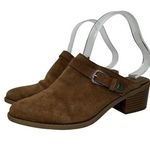 American Eagle leather tan Suede Mules 8 western design Photo 0