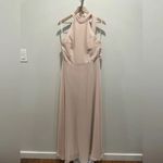 After Six High Neck Halter Backless Maxi‎ Dress Size 8 Photo 2