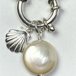925 Sterling Silver Pearl Pendant Holder Necklace Paper Clip Womens Jewelry Photo 10