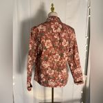 Rebecca Malone Floral Jacquard Button Front Jacket Women’s Size M Red Green Photo 2