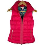 Lilly Pulitzer ‎ Hot Pink Syd Full Zipper Puffer Down Blend Vest Size XXS Photo 1