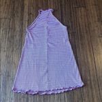 ZARA  Red Dress Striped Ribbed Photo 5