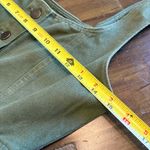 Urban Outfitters  Green Denim Dress Mini Fall Army Olive Button Front 4 Photo 3